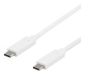 USB-C 3.1 kabel Type C output Type C output, 1.5 m, Hvit