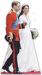 PRINCE WILLIAM KATE (CATHERINE) MIDDLETON ROYAL WEDDING WEDDING DRESS DAY CUTOUT