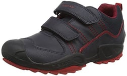 Geox Garçon J New Savage Boy A Chaussures, Navy/Red, 24 EU