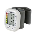 Salter BPW-9101-EU Electric Wrist Blood Pressure Monitor – Automatic Irregular Heart Rate Detector, Compact for Home Use and On the Go, Stores 60 Readings, Traffic Light Style Display, 13-21.5 cm Cuff