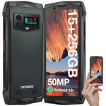 DOOGEE Smini Telephone Portable Incassable, Helio G99 15GB+256GB/TF 1TB, 50MP Double Caméra AI+ 4.5" QHD Petit Smartphone Incassable, 3000mAh，OTG/GPS/NFC/Face ID/Empreinte Digitale/IP68/ IP69K