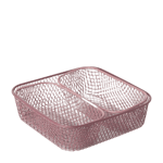 Åhléns Home Förvaringskorgar MESH, 3-pack Rosa