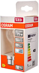 OSRAM LED Star ampoule LED à filament dépoli, culot B22d, blanc froid (4000K), forme ampoule, kit de remplacement pour ampoules classiques 60W, pack de 6