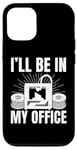 iPhone 12/12 Pro I'll be in My office 3D Printing Men Funny Case