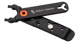 Multi outil wolf tooth pack pliers   master link combo pliers  4 fonctions  noir orange