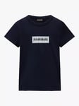 Napapijri Kids' Chamois Cotton T-Shirt, Navy