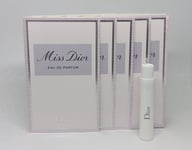 5x DIOR Miss Dior EAU DE PARFUM (5x 1ml Size Sample Spray) EDP Ladies