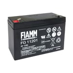 Fiamm FG11201 Batterie Au Plomb Rechargeable 6V 12Ah Idéale Pour Peg Perego