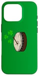 Coque pour iPhone 16 Pro Bodhran St Patrick's Day Batteur Musicien irlandais