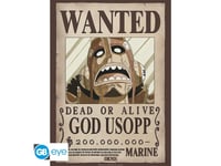 Poster - One Piece - Wanted God Usopp - 52 x 38 cm - GB eye