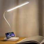 Rwoythk - Lampe de bureau led sans fil rechargeable par usb 2000 mAh alimentée par batterie, contrle tactile 3 couleurs 6 luminosité réglable, lampe