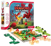 SmartGames - Les Dragons 100 Flammes - Gouvernez le Royaume - Jeu de Societe - Jeu de stratégie - Pour 2 Joueurs - A Partir de 7 ans, Blanc