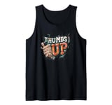 Stylish Thumb Up Look for Modern Costume and Thumbs up Fans Tank Top