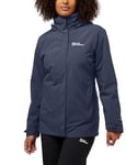 Jack Wolfskin Women's Rotwand 3-in-1 JKT W Jacket, Graphite, S