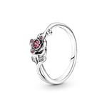 Pandora Bague 190017C01-52 Bague rose La Belle et la Bête