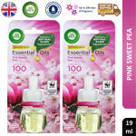 Air wick Plug In Refills Scented Oil Air Freshener Pink Sweet Pea 19ml x2