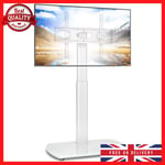 Universal TV Stand For 32-65 Inch TV White | Height Adjustable Swivel Cantilever