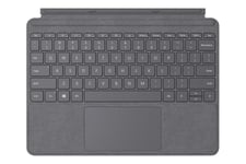 Microsoft Surface Go Type Cover - tastatur - med trackpad, accelerometer - tysk - lyst trækul