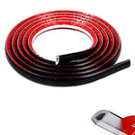 3 Meters PVC Flexible Quadrant Round Molding Trim,Floor Tile Edging Trim self Adhesive,Laminate Floor Tile Beading,Gap Cover Filling Caulk Strip for Wall Skirting Countertops Window Door Edge,Black