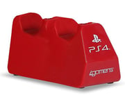 Double chargeur USB 4Gamers Rouge pour Manettes PS4