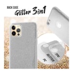 COQUE SILICONE PAILLETTES GLITTER POUR APPLE IPHONE 11 PRO GRIS ARGENT SILVER