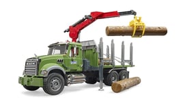 Bruder - MACK Granite Timber Truck w/Loading Crane (02824)
