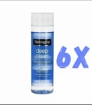 6x Neutrogena Deep Clean Eye Makeup Remover,Even Remove Waterproof Mascara 125ml