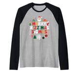 Merry Rizz Mas Sigmas- Gen Alpha Middle School Christmas Raglan Baseball Tee