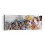 Impression sur Toile 140x50cm Tableaux Image Photo guitare musique Decoration