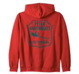 Peter Hardwood's Bush Trimming Fake Company, Funny Gardener Zip Hoodie