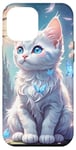 Coque pour iPhone 15 Pro Max Beau chaton blanc