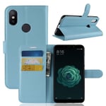 Xiaomi Mi A2      Pu Wallet Case    [Lightblue]