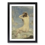 Big Box Art The Sirens by John Macallan Swan Framed Wall Art Picture Print Ready to Hang, Black A2 (62 x 45 cm)