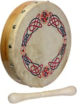 Glenluce MINI BODHRAN with tipper. 8 inch Irish drum with Knotwork design.