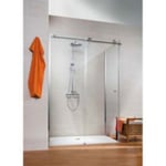 Porte de douche coulissante + paroi l.160+90xH.200 cm, Schulte Masterclass