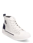 Dakota Leather High-Top Sneaker Höga Sneakers White Lauren Ralph Lauren