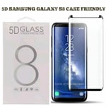 Full Cover 5d Tempered Glass Screen Protector Samsung Galaxy S8 [case Friendly]