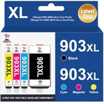 Palmtree 903XL Ink Cartridges Replacement for HP 903XL Ink Cartridges Multipack for HP Officejet 6950 Ink Cartridges for HP Officejet Pro 6960 Ink Cartridges for HP Officejet Pro 6970 Ink Cartridges