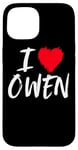 Coque pour iPhone 15 J"adore Owen Dad Boyfriend Mari Fils Petit-fils