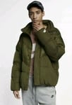 MENS NIKE DOWN FILL PUFFER JACKET SIZE XL (928893 395) OLIVE CANVAS LOOSE FIT