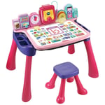 VTech Draw & Learn Activity Desk Pink Activity Letters, Phonics, Writing, Musics