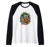 Faerie Dragon Fairy Core Fantasy Mythical Raglan Baseball Tee