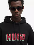 HUGO Logo Hoodie, Black