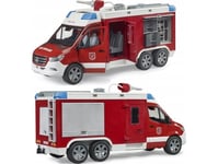 Bruder Mb Sprinter Fire Engine, Brannbil, 4 År, Akrylonitril-Butadien-Styren (Abs), Rød, Hvit