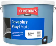 Johnstone'S Trade 10 Litre Covaplus Vinyl Matt Brilliant White