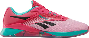 Reebok Nano X4 Womens Training Shoes Pink Gym Workout Cushioned Fitness Trainers