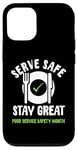 Coque pour iPhone 12/12 Pro Server Safe Stay Excellent mois de la sécurité des services alimentaires