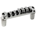 Musiclily Chrome Roller Tune-O-Matic Saddle Bridge For Les Paul LP Guitar