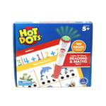 Learning Resources Kit Hot Dots n°2 d’apprentissage à domicile - lecture et maths de Learning Resources, Apprentissage interactif de la lecture et des maths de maternelle, 100 pages, à partir de 5 ans