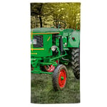 fotobar!Style Drap de Douche 70 x 140 cm Motif Buses sur la mer du Nord, 802561, 90 x 180 cm